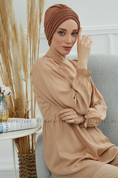 Wilma - Turbante Di Cotone Caramel