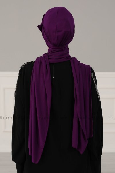 Bianca - Turbante Di Cotone Viola