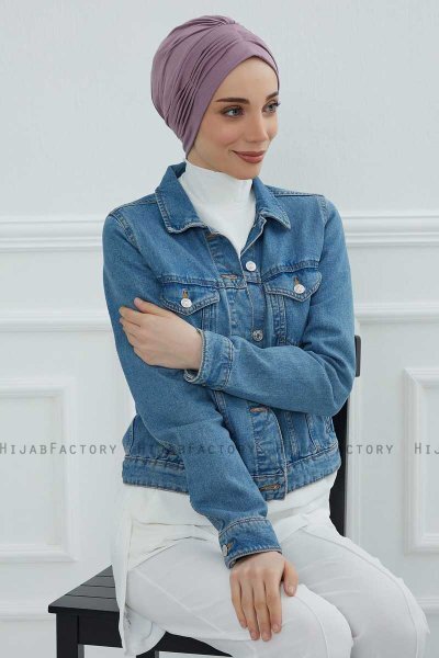 Linda - Turbante Di Cotone Lilac