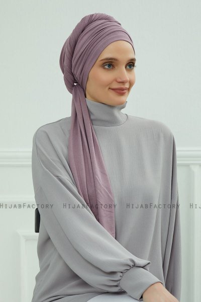 Rebecca - Turbante Di Cotone Lilac