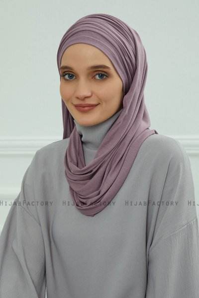 Rebecca - Turbante Di Cotone Lilac