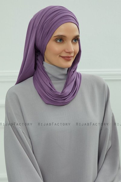 Rebecca - Turbante Di Cotone Violet