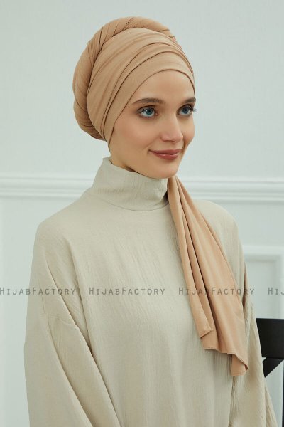 Rebecca - Turbante Di Cotone Sand