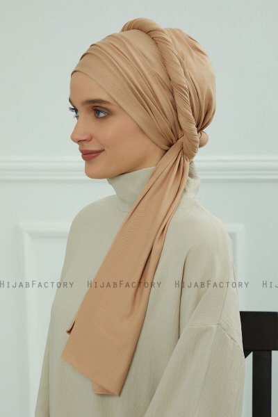 Rebecca - Turbante Di Cotone Sand