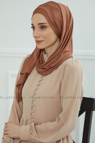 Rebecca - Turbante Di Cotone Caramel