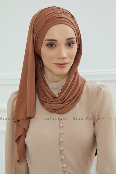 Rebecca - Turbante Di Cotone Caramel