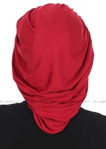 Isabella - Turbante Di Cotone Bordò - Ayse Turban