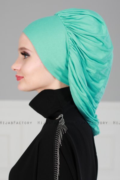 Isabella - Turbante Di Cotone Turchese - Ayse Turban