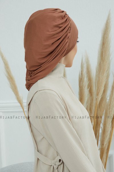Isabella - Turbante Di Cotone Caramel