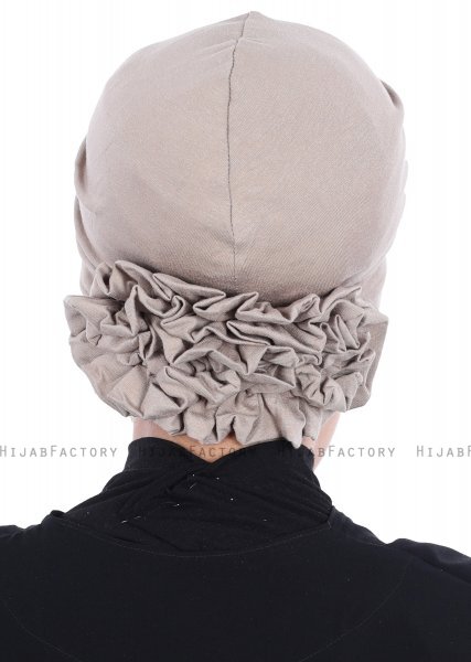 Elisabeth - Turbante Di Cotone Taupe