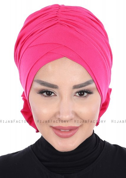 Elisabeth - Turbante Di Cotone Fucsia