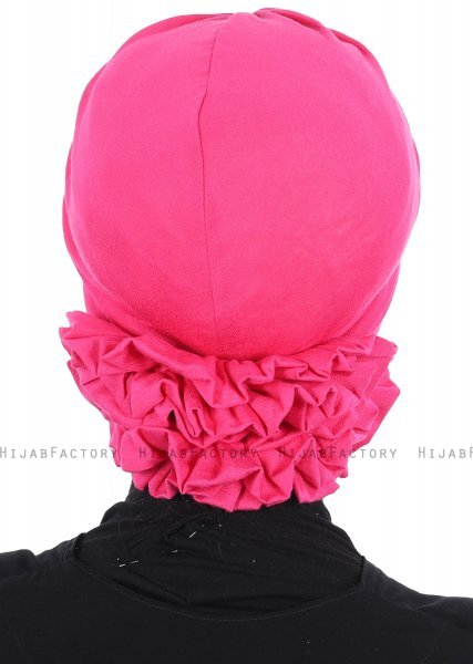 Elisabeth - Turbante Di Cotone Fucsia