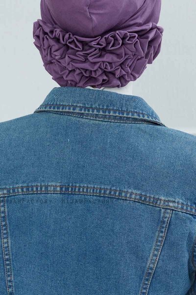 Elisabeth - Turbante Di Cotone Violet