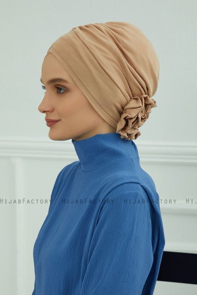 Elisabeth - Turbante Di Cotone Caramel