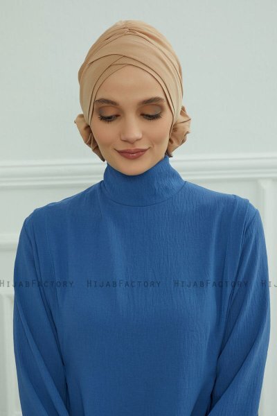 Elisabeth - Turbante Di Cotone Caramel