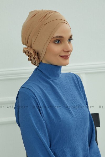 Elisabeth - Turbante Di Cotone Caramel