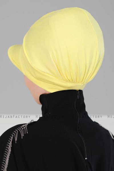 Sandra - Turbante Di Cotone Giallo - Ayse Turban