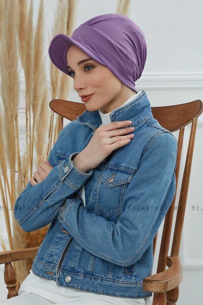Sandra - Turbante Di Cotone Violet