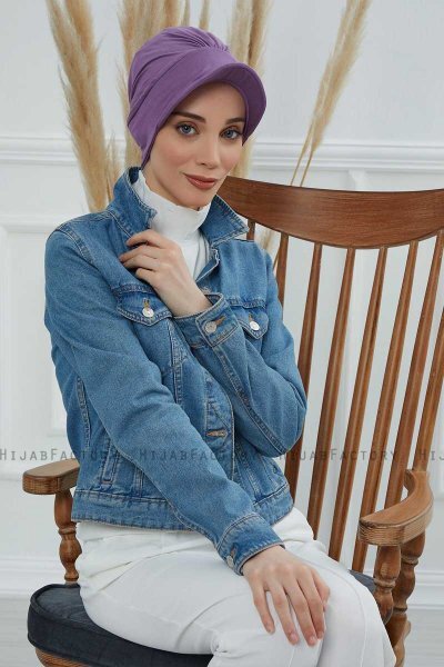 Sandra - Turbante Di Cotone Violet