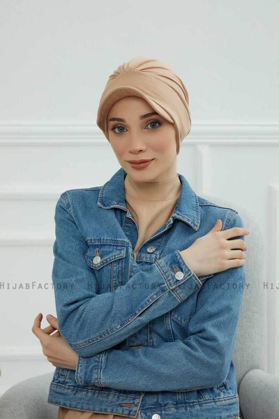 Sandra - Turbante Di Cotone Sand