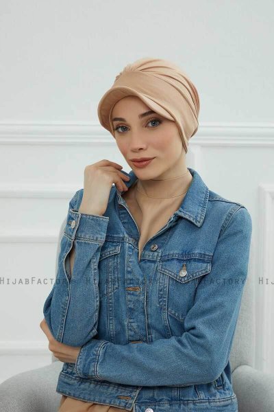 Sandra - Turbante Di Cotone Sand