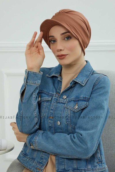 Sandra - Turbante Di Cotone Caramel