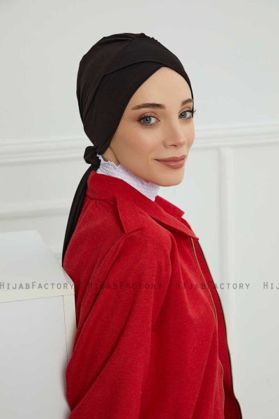 Ellie - Turbante Di Cotone Nero