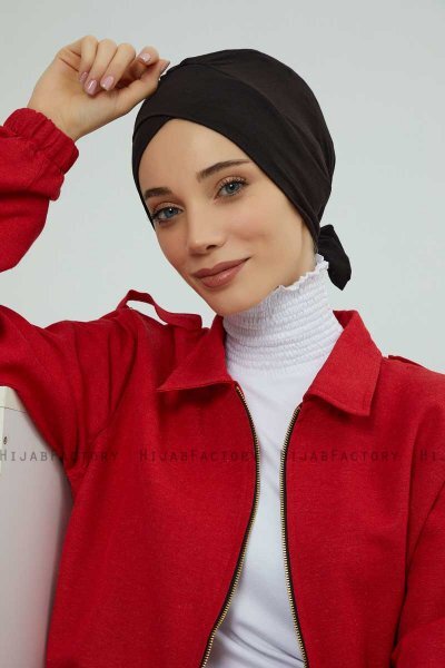 Ellie - Turbante Di Cotone Nero