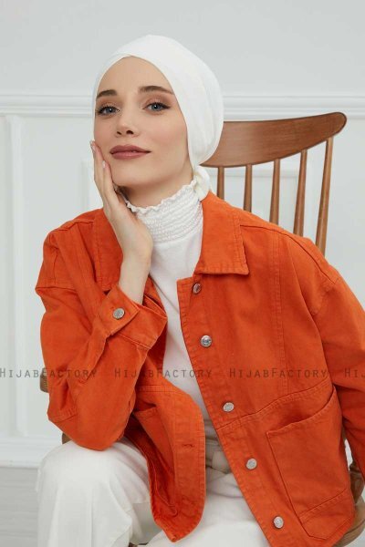 Ellie - Turbante Di Cotone Creme