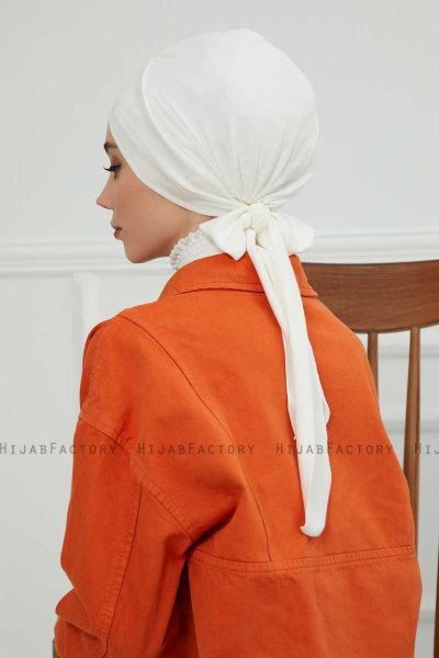 Ellie - Turbante Di Cotone Creme