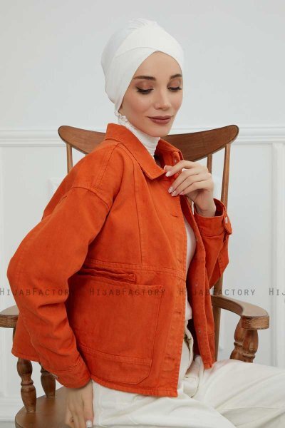 Ellie - Turbante Di Cotone Creme