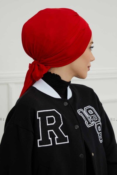 Ellie - Turbante Di Cotone Rosso
