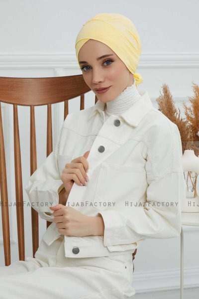 Ellie - Turbante Di Cotone Giallo