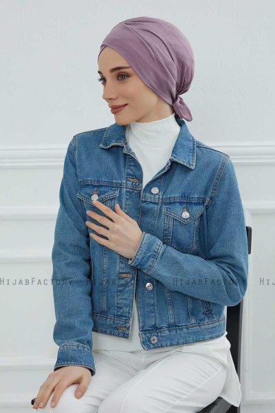 Ellie - Turbante Di Cotone Lilac