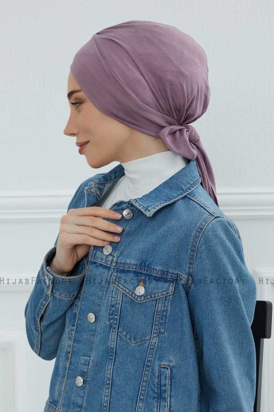 Ellie - Turbante Di Cotone Lilac