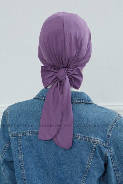 Ellie - Turbante Di Cotone Violet