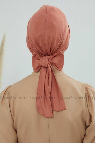 Ellie - Turbante Di Cotone Salmone