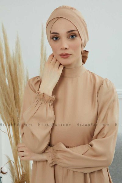 Ellie - Turbante Di Cotone Sand