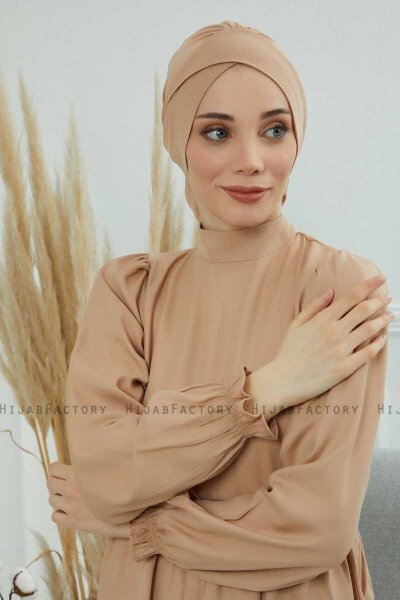 Ellie - Turbante Di Cotone Sand