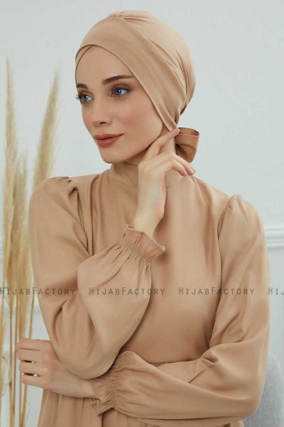 Ellie - Turbante Di Cotone Sand