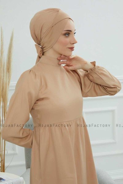 Ellie - Turbante Di Cotone Sand