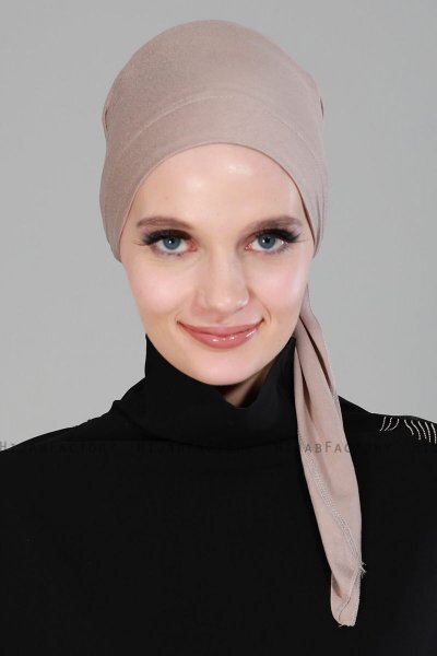 Felicia - Turbante Di Cotone Taupe