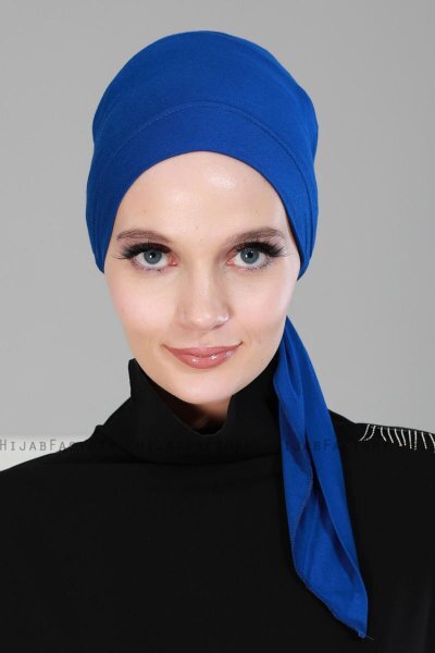 Felicia - Turbante Di Cotone Blu