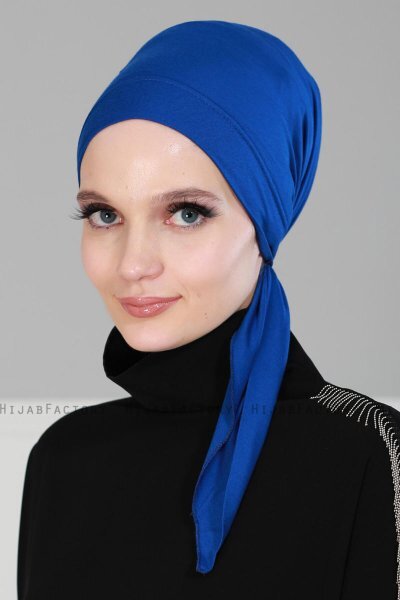 Felicia - Turbante Di Cotone Blu