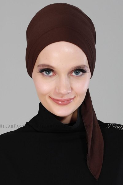 Felicia - Turbante Di Cotone Marrone