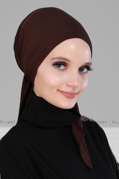 Felicia - Turbante Di Cotone Marrone
