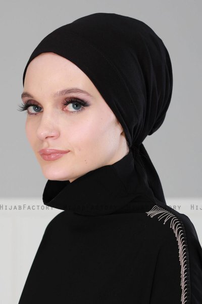 Felicia - Turbante Di Cotone Nero