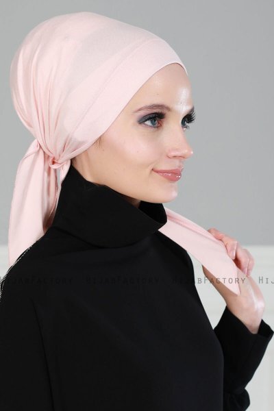 Felicia - Turbante Di Cotone Rosa Antico