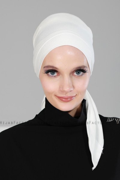 Felicia - Turbante Di Cotone Creme