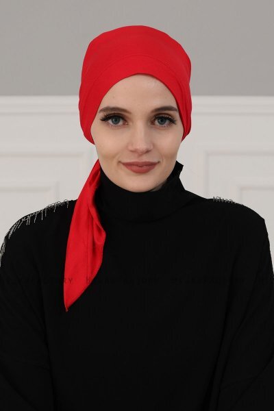 Felicia - Turbante Di Cotone Rosso